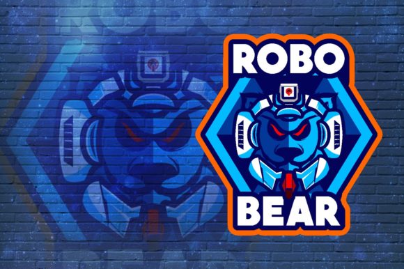 Bear Robot E-Sport Logo: A Vector Graphic for Gaming Identity