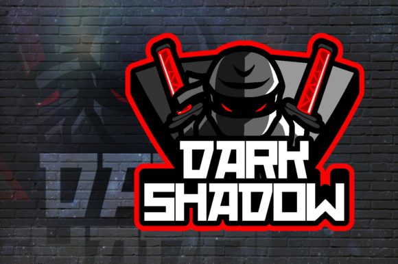 Dark Shadow E-Sport Logo Graphic: Your Ready-Made Identity