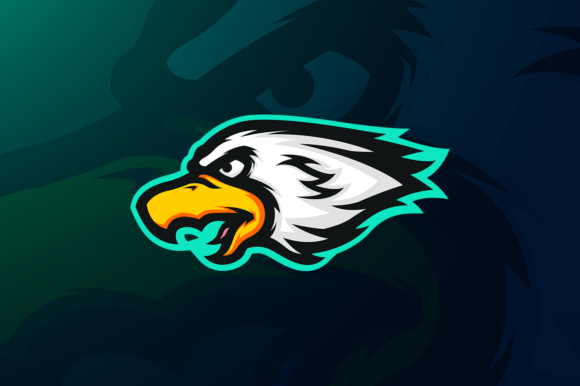 Elevate Your Brand with a Mascot Head of Eagle Vector Logo