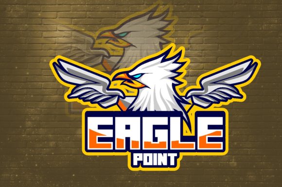 Elevate Your Gaming Brand with the Eagle Wings E-Sport Logo Graphic