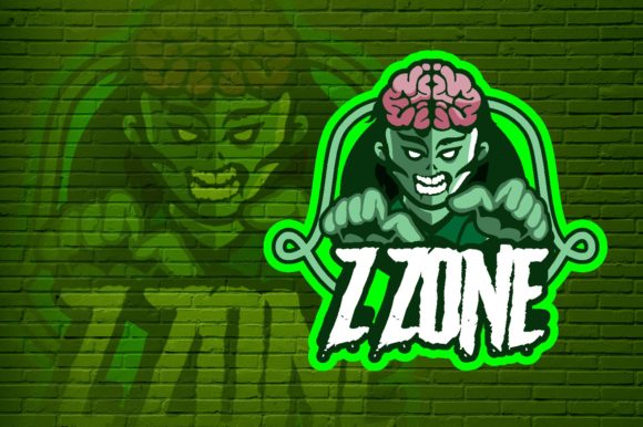 Establishing Your Team Identity with the Zombie Zone E-Sport Logo Graphic