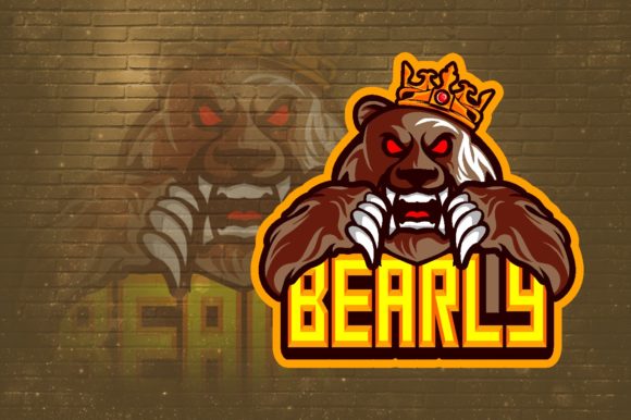 Evaluating the Bear E-Sport Logo Graphic for Gaming Brand Identity