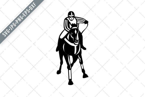 Jockey Racing Thoroughbred Horse
