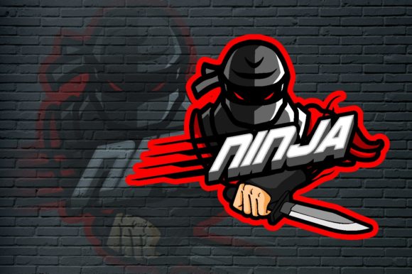 Ninja Shadow E-Sport Logo Graphic: Your Team's Visual Identity