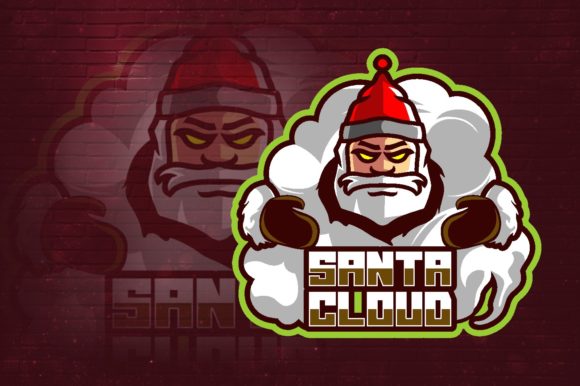 Santa Cloud E-Sport Logo Graphic: A Professional Asset for Gaming Identity
