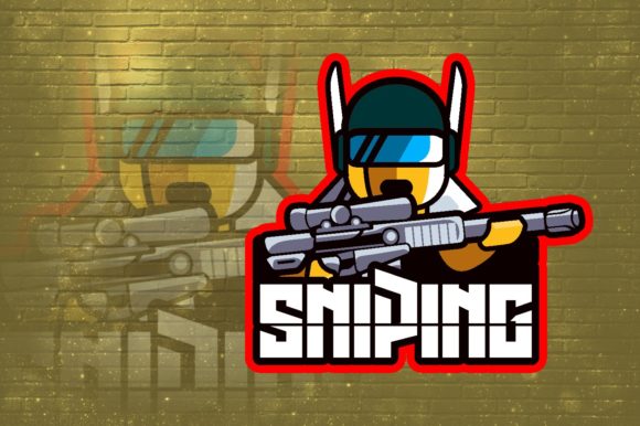 Sniper E-Sport Logo for Gaming Teams