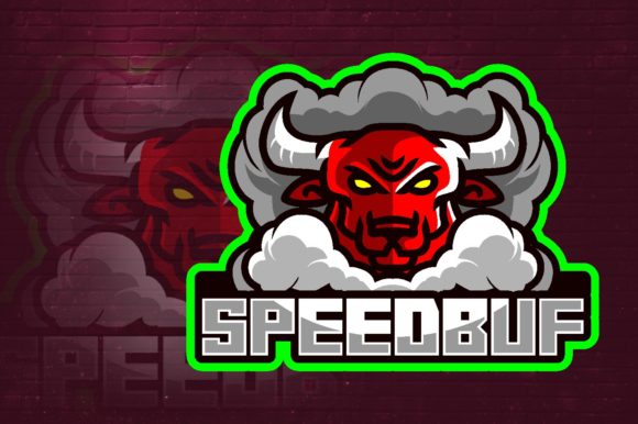 Speed Bull E-Sport Logo Graphic: A Perfect Fit for Your Gaming Brand