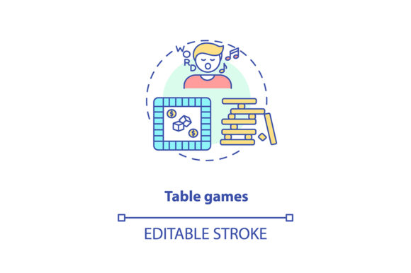 Table Games Concept Icon: A Creative Holiday Twist