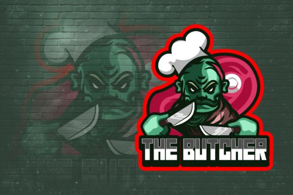 The Butcher E-Sport Logo Graphic: A Universal Design Asset