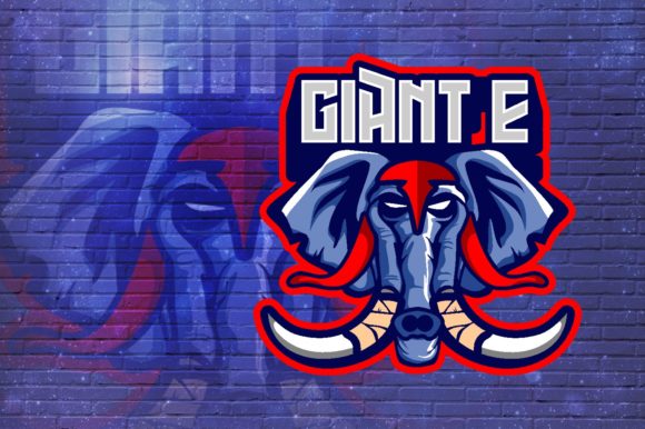 The Giant Elephant Esport Logo Graphic: A Professional Branding Asset