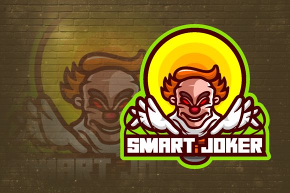 The Smart Joker E-Sport Logo Graphic: Your Brand's Professional Edge