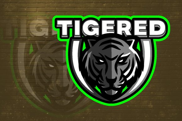 Tiger E-Sport Logo Graphic: A Versatile and High-Quality Design for Your Gaming Brand