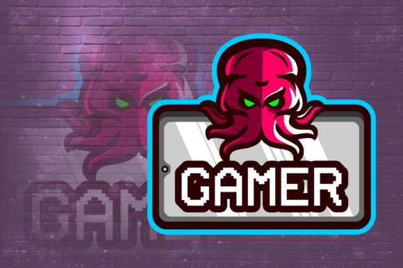 Unleash Your Gaming Brand with the Octopus Gamer E-Sport Logo Graphic