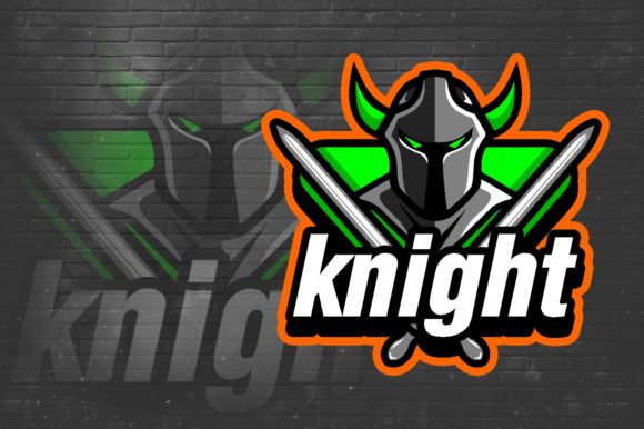 Unleash Your Gaming Team's Potential with the Knight E-Sport Logo Graphic