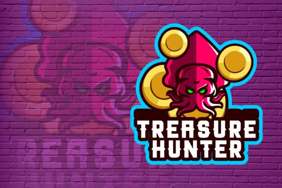 Unleashing Your Team's Identity with the Treasure Hunter E-Sport Logo Graphic