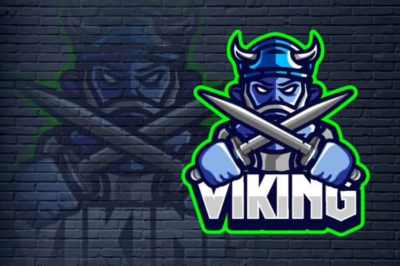 Why the Viking Blue E-Sport Logo Graphic Makes a Powerful Brand Statement