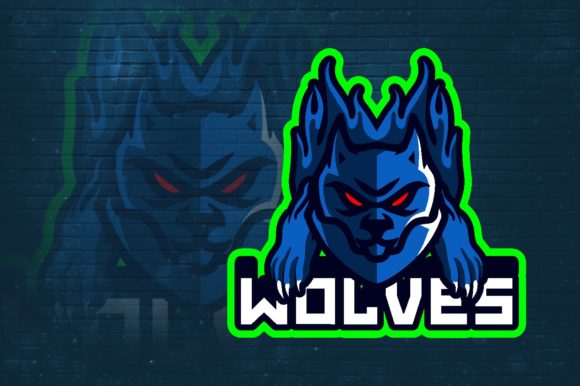 Wolves E-Sport Logo Graphic: A Versatile Design for Your Gaming Team